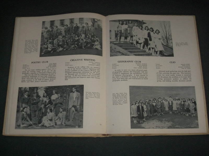 1943 LA CAMPANA NEW JERSEY STATE TEACHERS COLLEGE YEARBOOK - MONTCLAIR - YB 1664