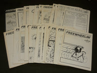 1980-1985 FREEWHEELIN' SOUTHERN BICYCLE LEAGUE MAGAZINE LOT OF 27 - O 3210