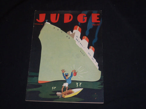 1932 SEPTEMBER JUDGE MAGAZINE - ILLUSTRATED COVER - ST 5742