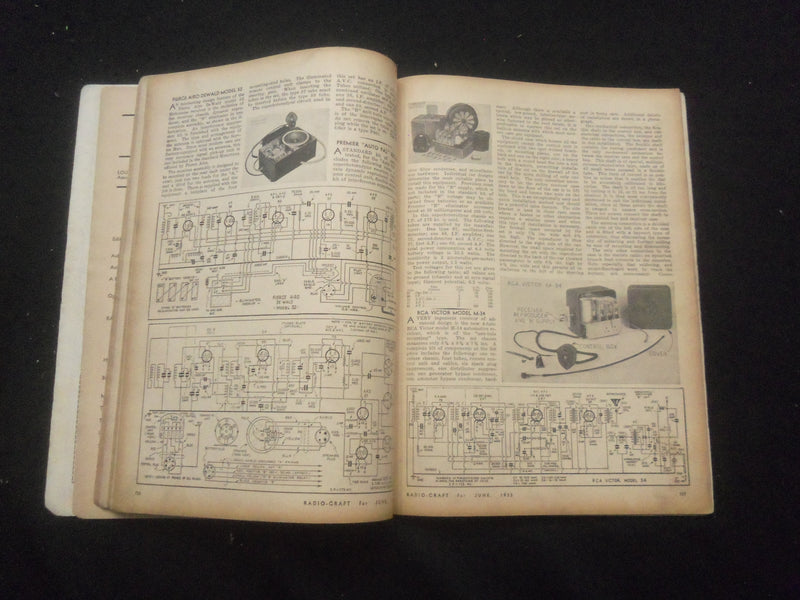1933 JUNE RADIO-CRAFT MAGAZINE - AUTO-RADIO NUMBER - B 433L
