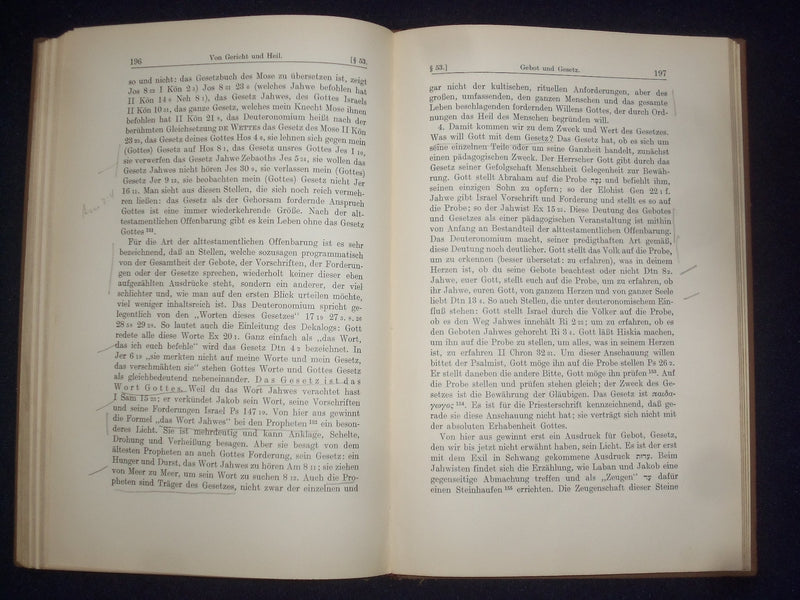 1936 THEOLOGIE DES ALTEN TESTAMENTS HARDCOVER BOOK VON KOHLER - GERMAN - KD 9021