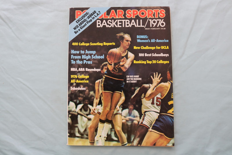1976 POPULAR SPORTS BASKETBALL MAGAZINE - RICK BARRY COVER - E 26741