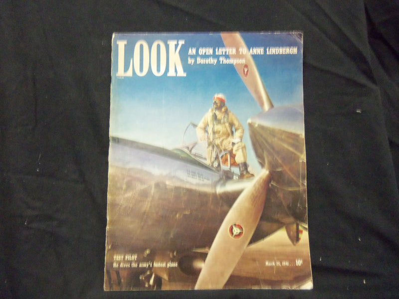 1941 MARCH 25 LOOK MAGAZINE - GREAT PHOTOS AND ADS - ST 1476