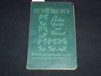 1944 HENDERSON'S GARDEN GUIDE AND RECORD - NEW YORK - J 8963