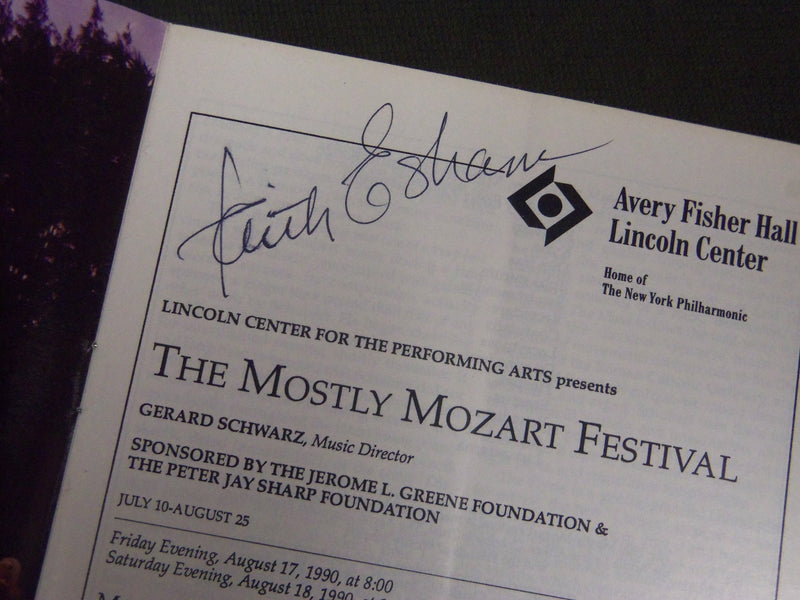 1990 AUGUST 17 & 18 MOZART AUTOGRAPHED PROGRAM - FAITH ESHAM - J 5263