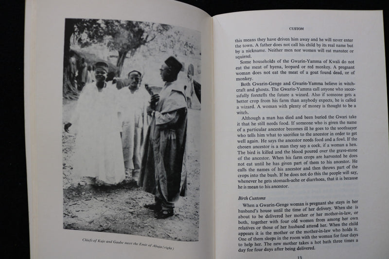 1969 GWARI GADE & KORO TRIBES SOFTCOVER BOOK BY M. NA'IBI & A. HASSAN - K 3536