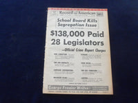 1965 MAY 18 BOSTON RECORD AMERICAN NEWSPAPER-$138K PAID 28 LEGISLATORS - NP 6293