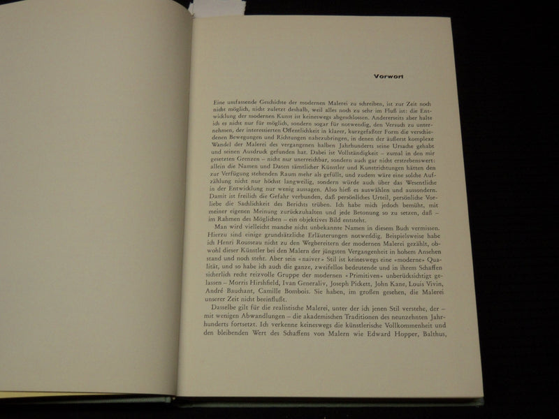 1959 GESCHICHTE DER MODERNEN MALEREI BOOK BY HERBERT READ - KD 5634I