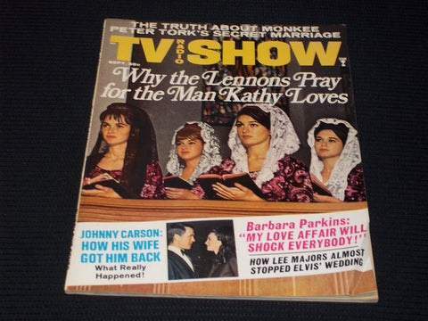 1967 SEPTEMBER TV RADIO SHOW MAGAZINE - THE LENNON SISTERS COVER - E 13209
