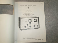 1964 HEWLETT PACKARD MODEL 650A TEST OSCILLATOR MANUAL - J 6303
