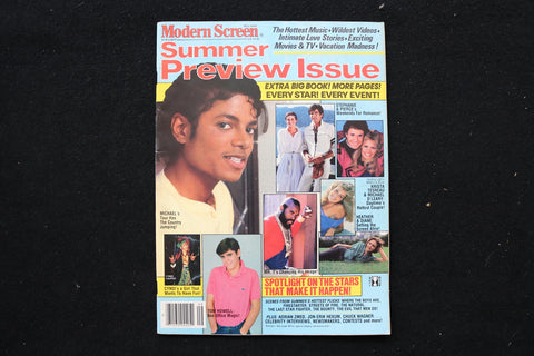 1984 SEPTEMBER MODERN SCREEN MAGAZINE - MICHAEL JACKSON COVER - E 24596