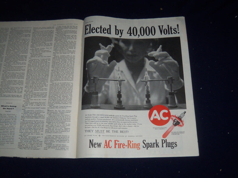 1960 JANUARY 30 THE SATURDAY EVENING POST MAGAZINE - ILLUSTRATED COVER - SP 5718