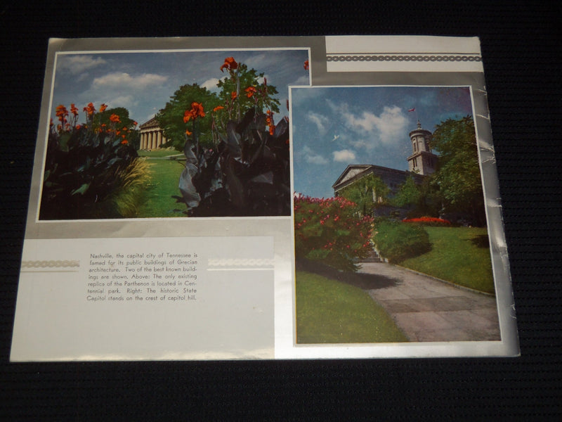 1950'S TENNESSEE THE NATION'S MOST INTERESTING STATE VIEW BOOK - J 7937