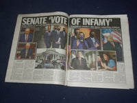 2021 FEBRUARY 14 NEW YORK DAILY NEWS NEWSPAPER - TRUMP ACQUITED OF INCITING RIOT
