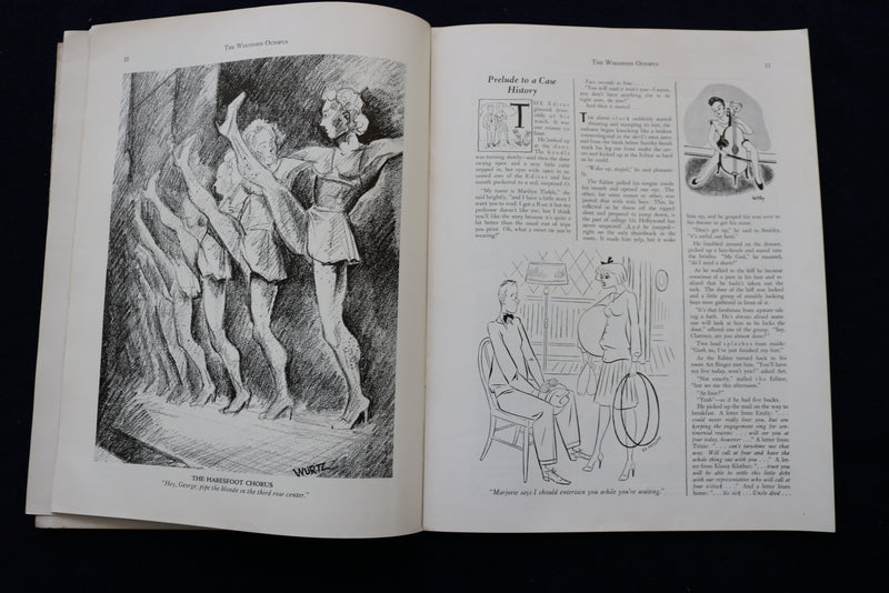 1940 THE WISCONSIN OCTOPUS MAGAZINE - UNIVERSITY OF WISCONSIN -LOT OF 6 - O 3398