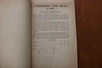 1907 THE WAREHOUSE AND GRAIN LAWS OF STATE OF MINNESOTA SOFTCOVER BOOK - K 3160