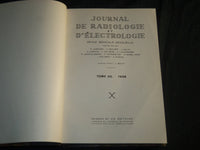 1932-1938 JOURNAL DE RADIOLOGIE ET D'ELECTROLOGIE BOUND VOLUMES LOT OF 6 - KD 6