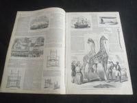 1853 AUGUST 13 ILLUSTRATED NEWS MAGAZINE - PLYMOUTH CELEBRATION - B 5531K