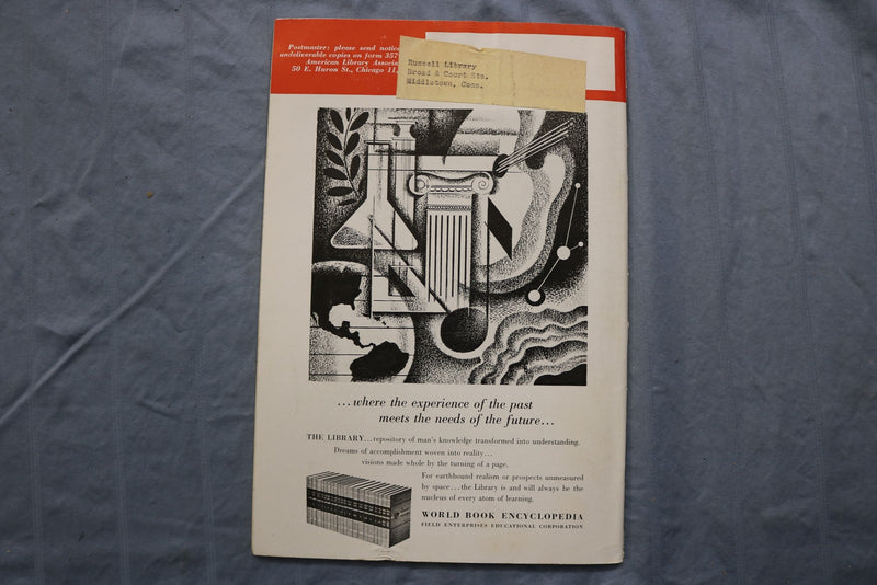 1961 ALA BULLETIN - SOFTCOVER BOOKS - LOT OF 2 - K 3233