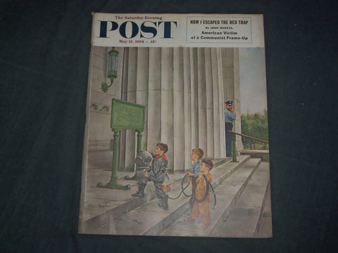 1954 MAY 15 THE SATURDAY EVENING POST MAGAZINE - ILLUSTRATED COVER - SP 2480F