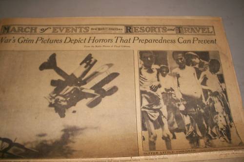 1934 FEBRUARY 18 MARCH OF EVENTS NEW YORK AMERICAN NEWSPAPER F. GIBBONS - NP 677