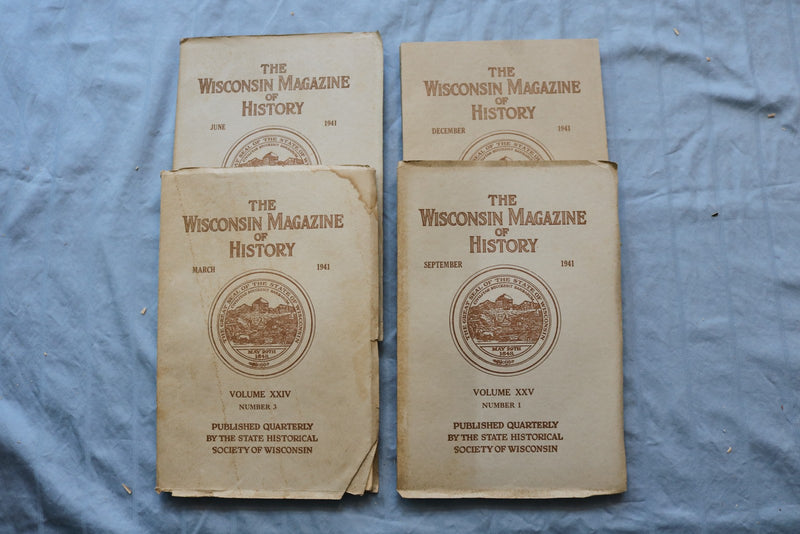 1930-1942 THE WISCONSIN MAGAZINE OF HISTORY - LOT OF 33 - O 3889