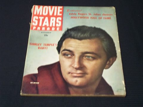 1948 NOVEMBER MOVIE STARS PARADE MAGAZINE - BOB MITCHUM COVER - E 15803