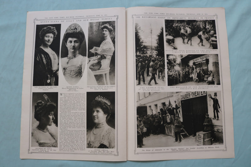 1915 JUNE 10 NEW YORK TIMES MID-WEEK PICTORIAL - DESTITUTE MEXICAN - NP 9140