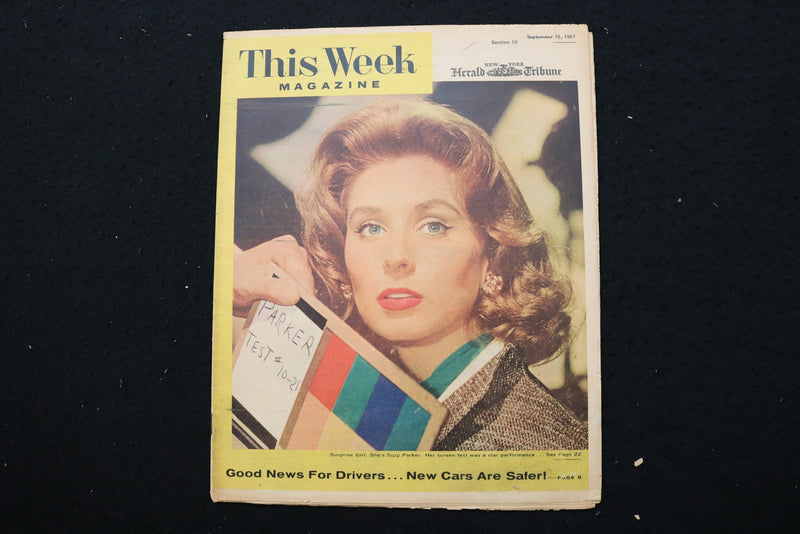 1957 SEPTEMBER 15 THIS WEEK MAGAZINE - SUZY PARKER COVER - E 25585