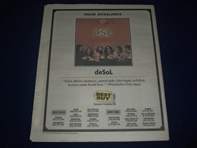 2004 SEPTEMBER 8-15 AQUARIAN WEEKLY NEWSPAPER - CHEVELLE COVER - J 1078