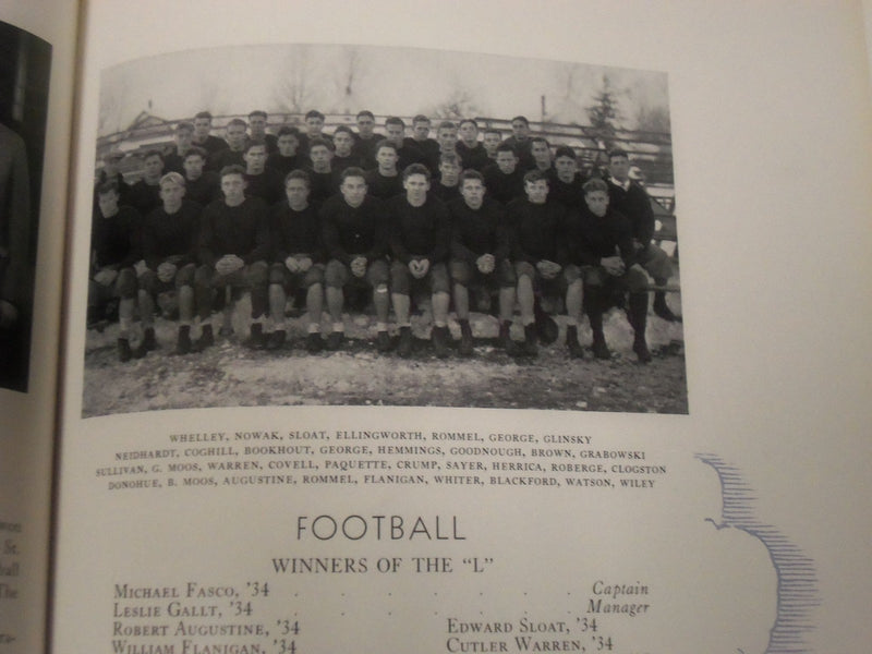1934 THE GRIDIRON ST. LAWRENCE UNIVERSITY COLLEGE YEARBOOK - NICE PHOTOS - YB 18