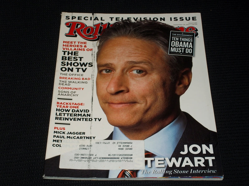 2011 SEPTEMBER 29 ROLLING STONE MAGAZINE - JOHN STEWART FRONT COVER - E 1744
