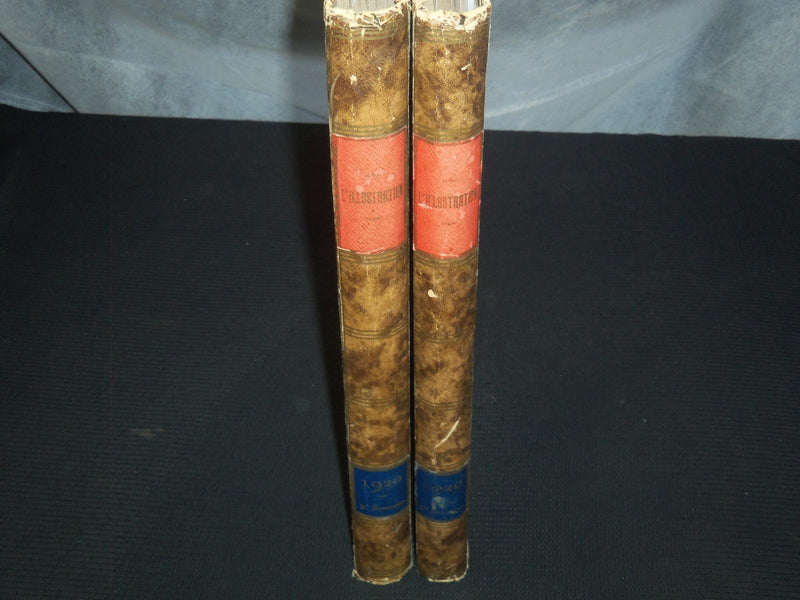 1920 L'ILLUSTRATION FRENCH MAGAZINE BOUND VOLUME SET OF 2 - FULL YEAR
