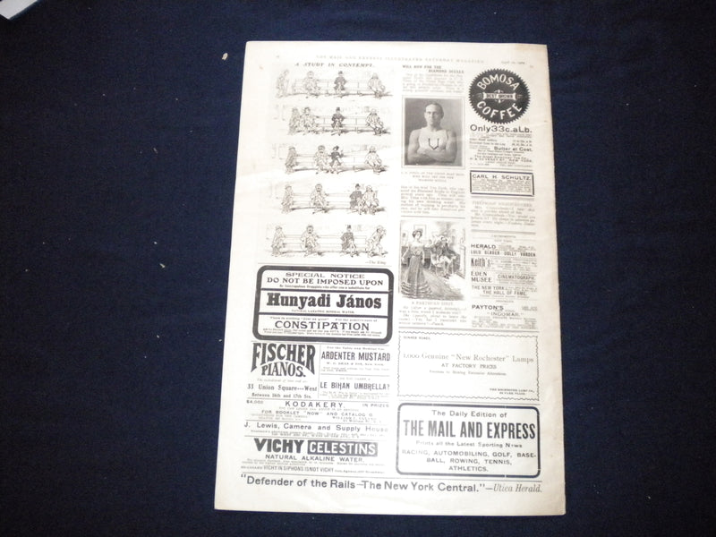 1902 APRIL 19 THE MAIL AND EXPRESS MAGAZINE - ROOSEVELTS - MATTHEWSON - B 676D