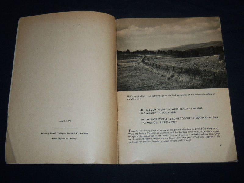 1961 IN THE HEART OF GERMANY IN THE 20TH CENTURY SOFTCOVER BOOK - J 8503