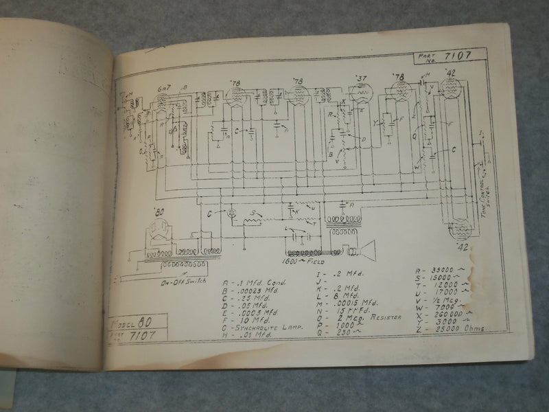 1937 DE WALD RADIOS ELECTRICAL PRODUCTS MANUAL - J 6292