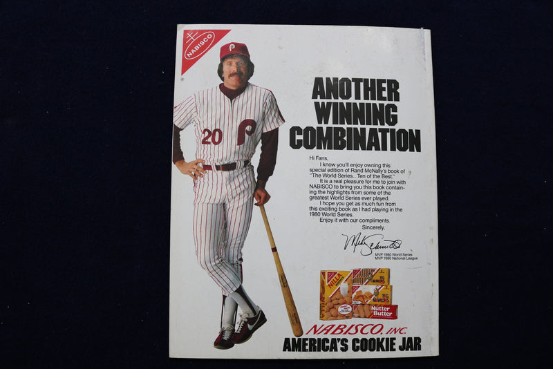 1981 NABISCO THE WORLD SERIES MAGAZINE - A PICTORIAL HISTORY COVER - E 11903