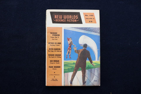 1961 JANUARY NEW WORLDS SOFTCOVER DIGEST MAGAZINE - VOLUME 34, NUMBER 101- K 440
