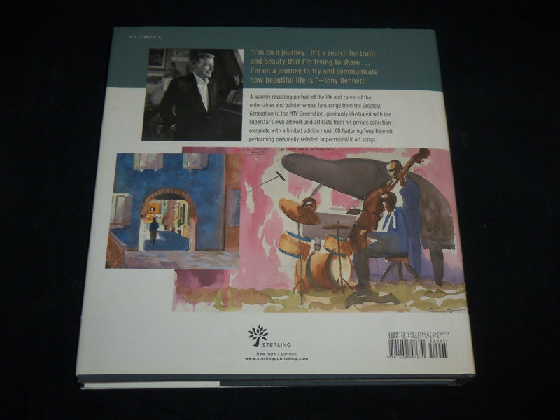 2007 TONY BENNETT IN THE STUDIO ART & MUSIC HARDCOVER BOOK W/ CD - I 2051
