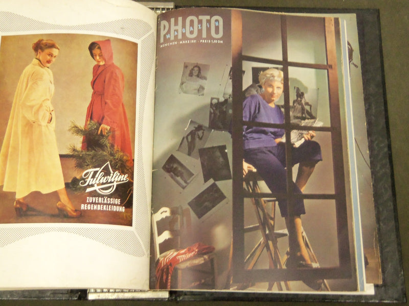 1951-1952 PHOTO MAGAZIN GERMAN LOT OF 12 - GREAT COVERS & PHOTOS - KD 575