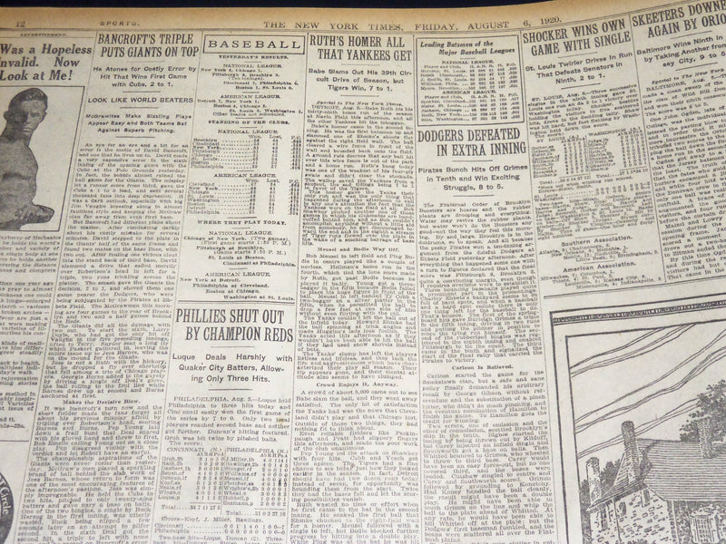 1920 AUGUST 20 NEW YORK TIMES - ALLIES MOVE TO PROTECT POLAND - NT 8543