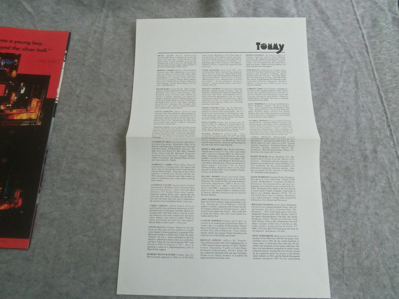 1993 THE WHO'S TOMMY BROADWAY PROGRAM - PETE TOWNSHEND - J 7616