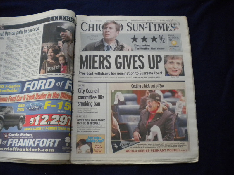 2005 OCTOBER 28 CHICAGO SUN-TIMES NEWSPAPER - CELEBRATING WHITE SOX - NP 5955