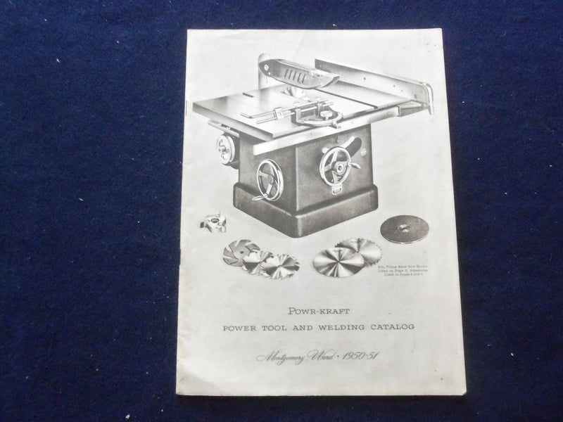 1950-1951 MONTGOMERY WARD POWR-KRAFT POWER TOOL AND WELDING CATALOG - J 8484