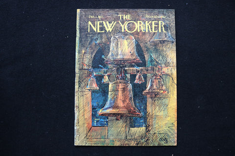 1971 JANUARY 2 NEW YORKER MAGAZINE - GREAT ILLUSTRATED COVER - NY 2831