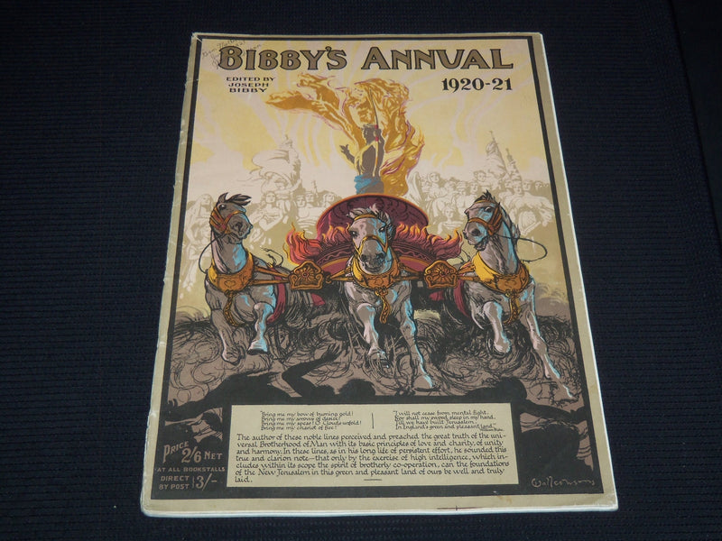 1920-1921 BIBBY'S ANNUAL EDITED BY JOSEPH BIBBY ILLUSTRATIONS & PHOTOS- ST 1676E