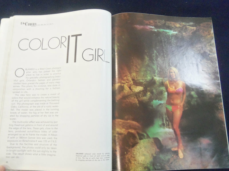 1968 JULY U.S CAMERA AND TRAVEL MAGAZINE- PICTURES WITH SEMI-SUBMARINE- SP 4714D