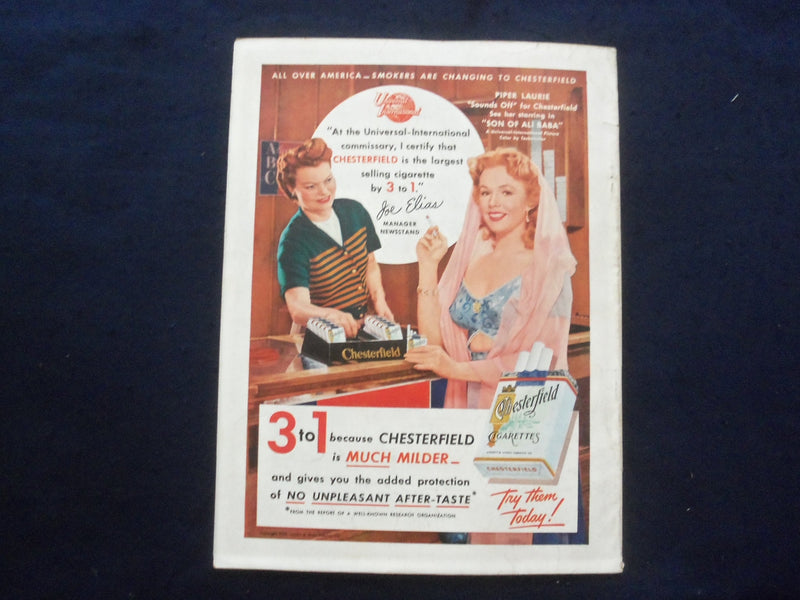 1952 JUNE MOTION PICTURE AND TELEVISION MAGAZINE - DORIS DAY COVER - SP 4780T