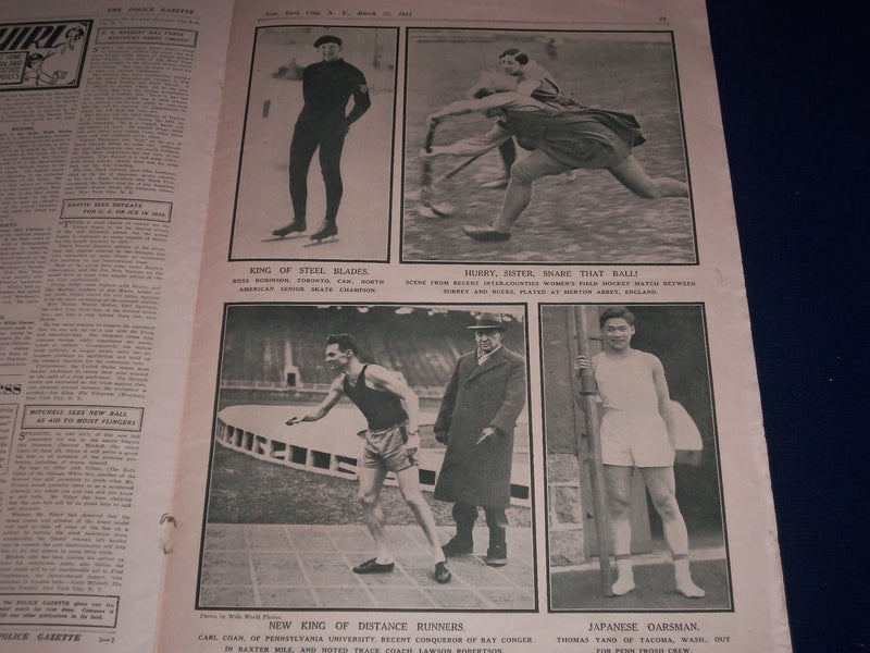 1931 MAR 21 NATIONAL POLICE GAZETTE - HELEN LONG - BLONDELL - MARSH - SP 3054