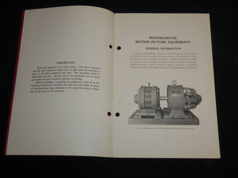 1940'S WESTINGHOUSE MOTOR GENERATOR EQUIPMENTS CATALOG BOOK #5164 - J 6665